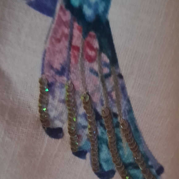 Hummingbird Embroidered Bedding Set - Multicolor - Picture 8 of 8